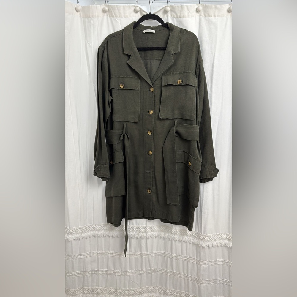Anine Bing Kaiden Dress - Military Green